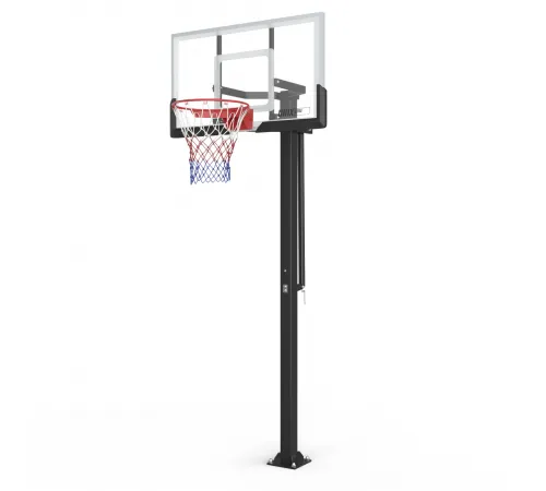 Баскетбольная стойка стационарная UNIX Line B-Stand-PC 54"x32" R45 H230-305 см