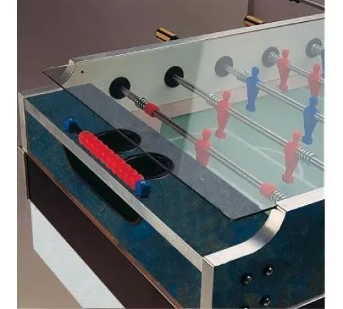 Игровой стол - футбол "Garlando Olympic Outdoor" (137x76x90.5см, синий, жетоноприемник) всепогодный, с защитным корпусом