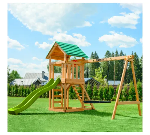 Детский игровой комплекс UNIX Kids (6 in 1) Light Green