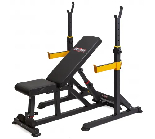 Силовая скамья и стойка для штанги VictoryFit VF-T25