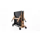 Теннисный стол складной для помещений "RASSON PREMIUM T03 Indoor" (274 х 152,5 х 76 см, натуральный дуб) с сеткой
